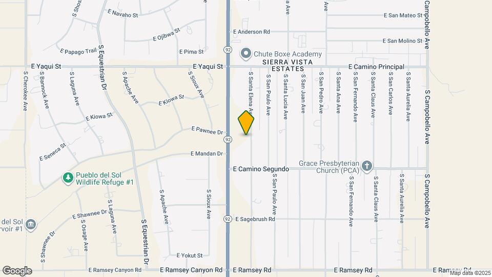 5056 S Santa Elena Ave Map and Location Details