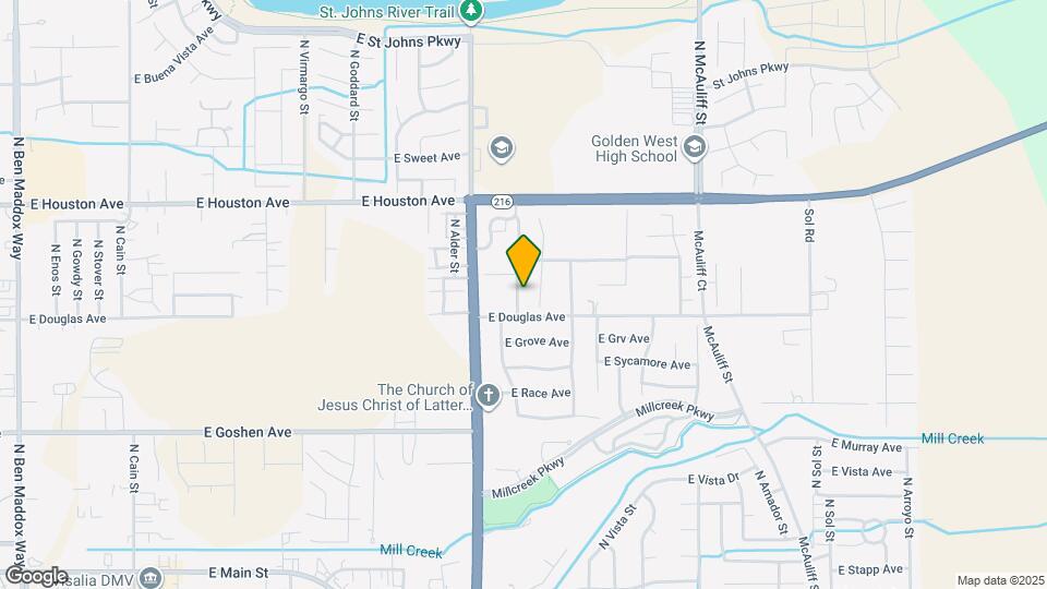 1036 N Palm St Map and Location Details