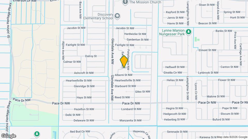 1019 Early Dr NW Mapa y Detalles de la Ubicación
