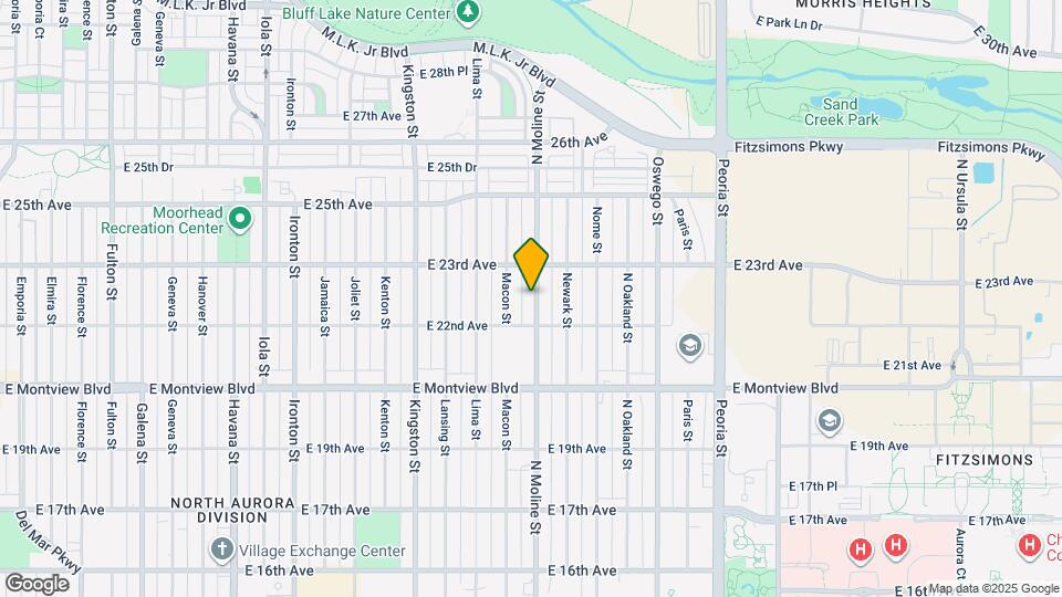 2241 N Moline St Map and Location Details