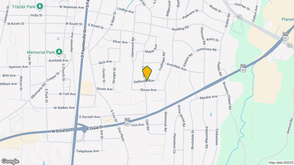 1003 Cliff Rd Map and Location Details