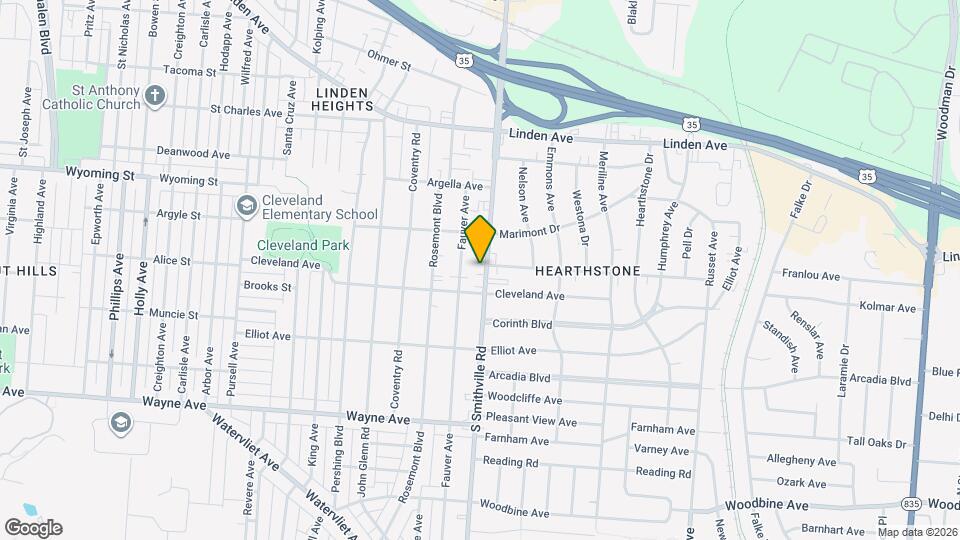 1641 S Smithville Rd Map and Location Details