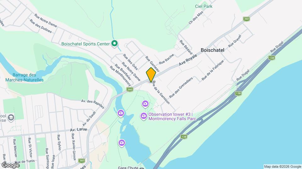 100 De La Garnison Rue Map and Location Details