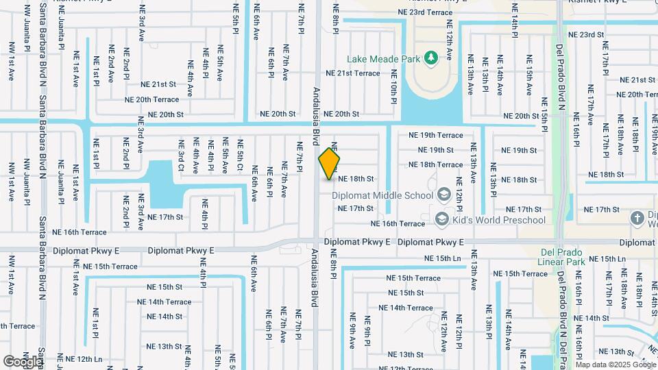 1724 NE 8th Pl Map and Location Details