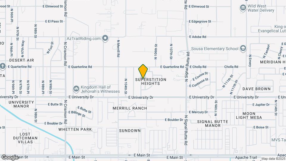 510 N 105th Pl Map and Location Details