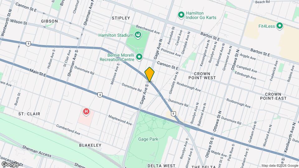 1152 King St E Map and Location Details