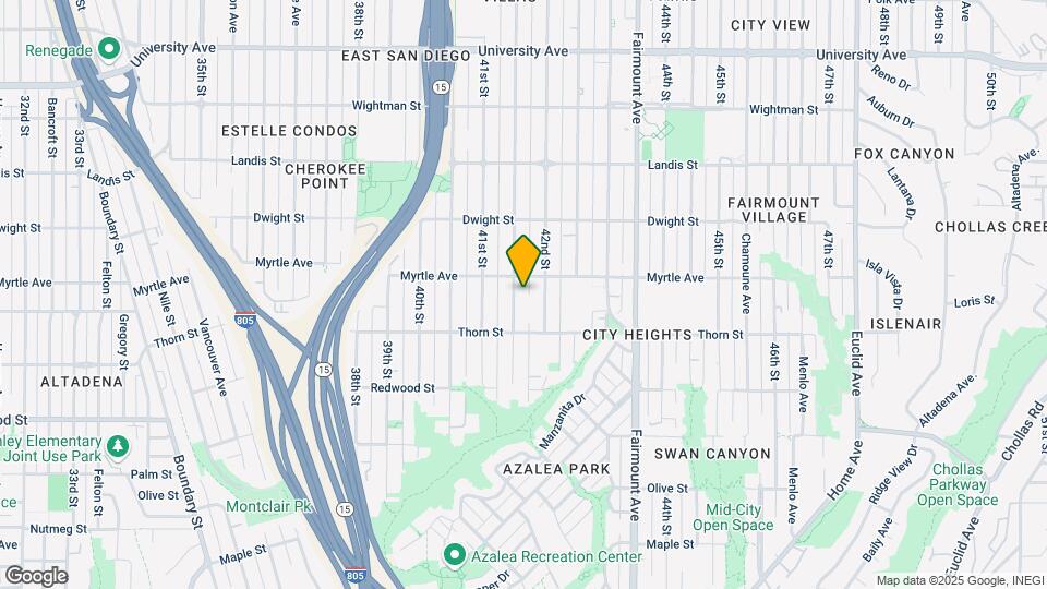 3423-3443 Marlborough Avenue Map and Location Details