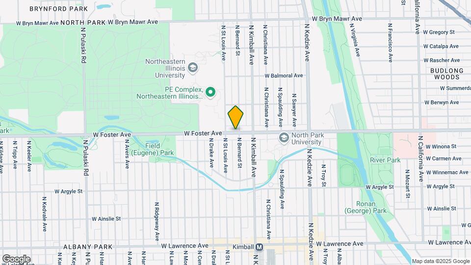 3442 W Foster Ave Map and Location Details