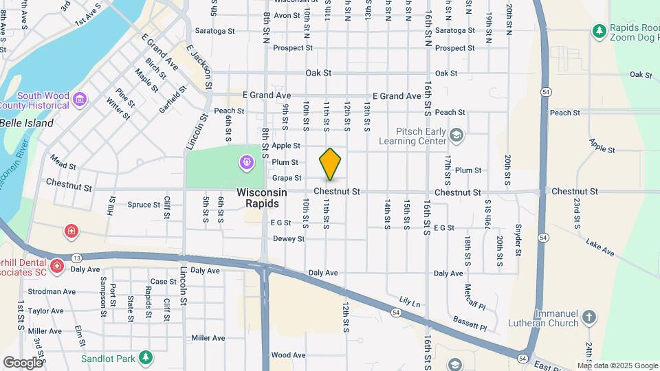 1111 Chestnut St, Unit Large 2 bedroom 1 bath Map and Location Details