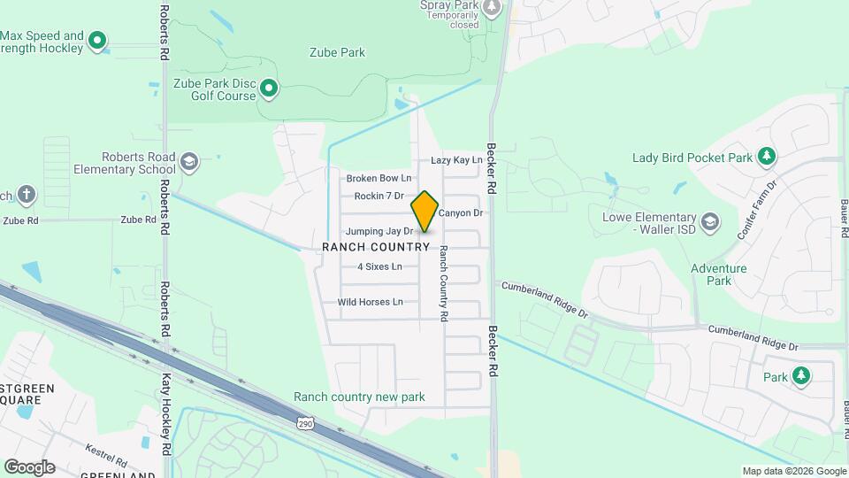 17506 Bullis Gap Dr Map and Location Details