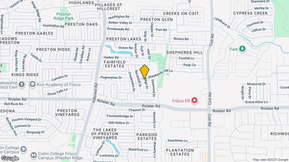 7529 Rockyridge Dr Map and Location Details