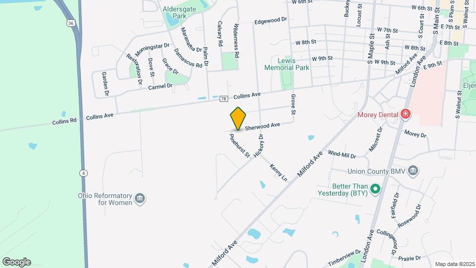 1033 Sherwood Ave Map and Location Details