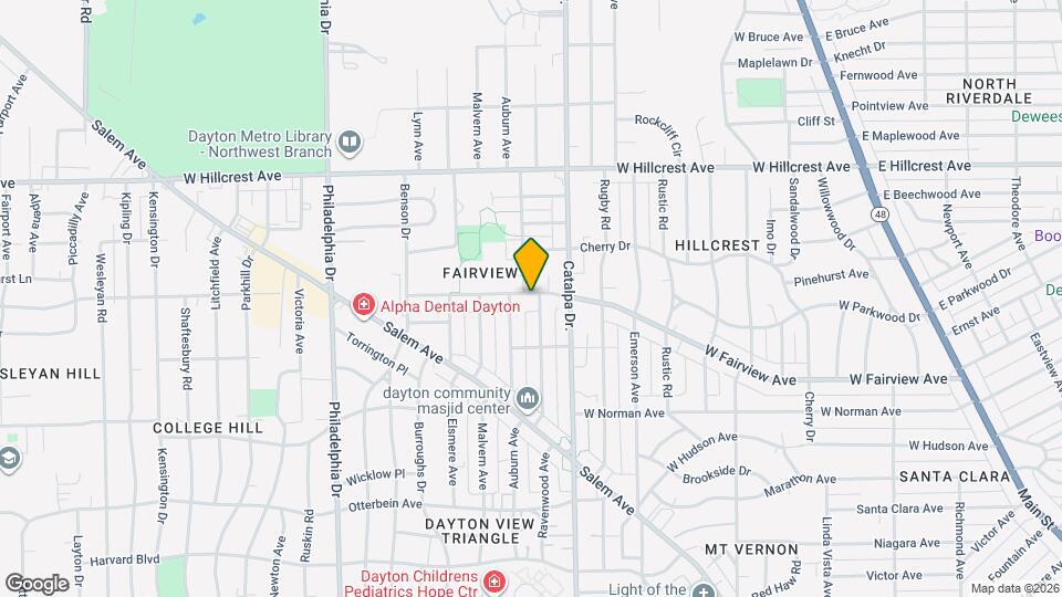 1004 W Fairview Ave Map and Location Details