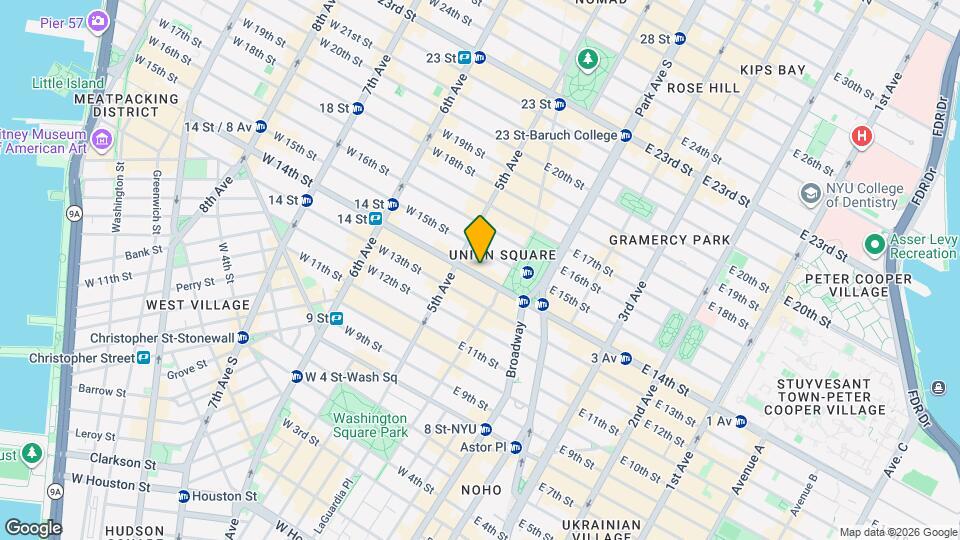 7 east 14th Street Apt 1 Z, Unit 17Z Map and Location Details