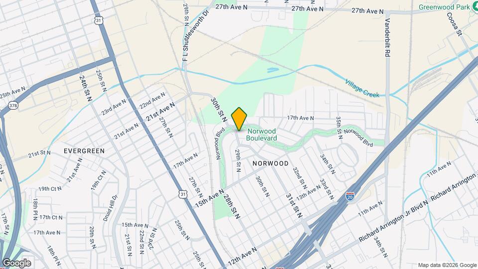 3001 Norwood Blvd Map and Location Details