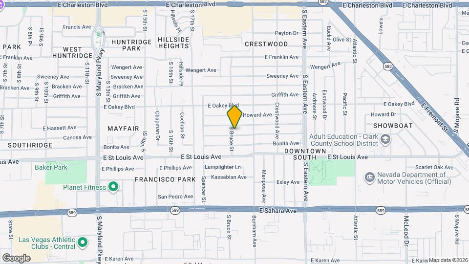 1801 Canosa Ave Map and Location Details