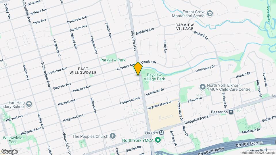 2966 Bayview Av Map and Location Details