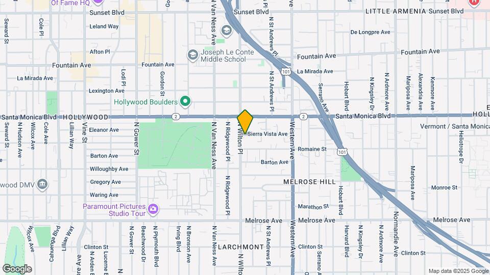 5550 Sierra Vista Ave Map and Location Details