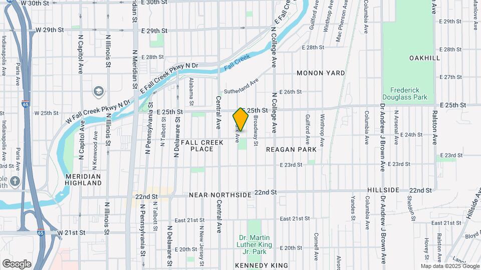 2405 N Park Ave Map and Location Details