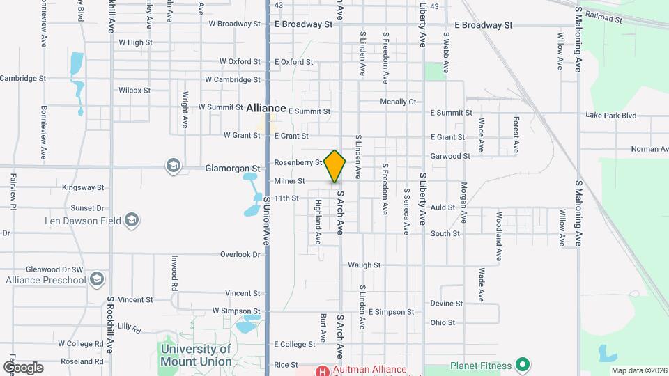 1015 S Arch Ave, Unit 1015 2nd floor Map and Location Details