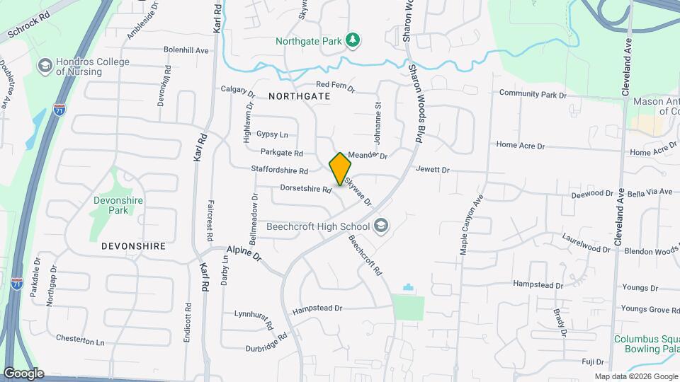 1866 Dorsetshire Rd Mapa y Detalles de la Ubicación