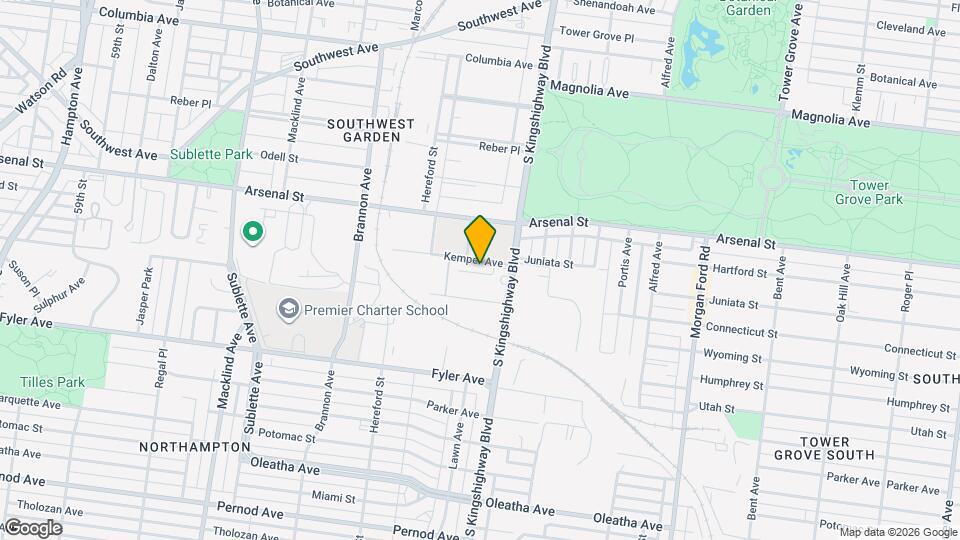 4934 Kemper Ave Map and Location Details