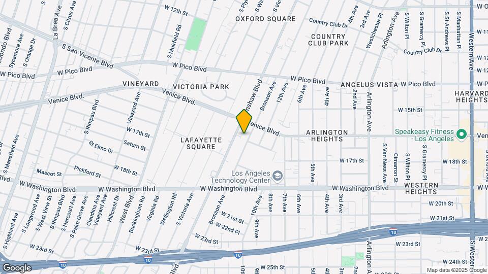 1635 Bronson Ave Mapa y Detalles de la Ubicación