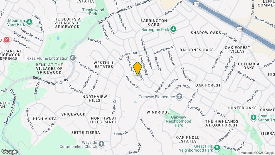 11105 Blackmoor Dr Map and Location Details