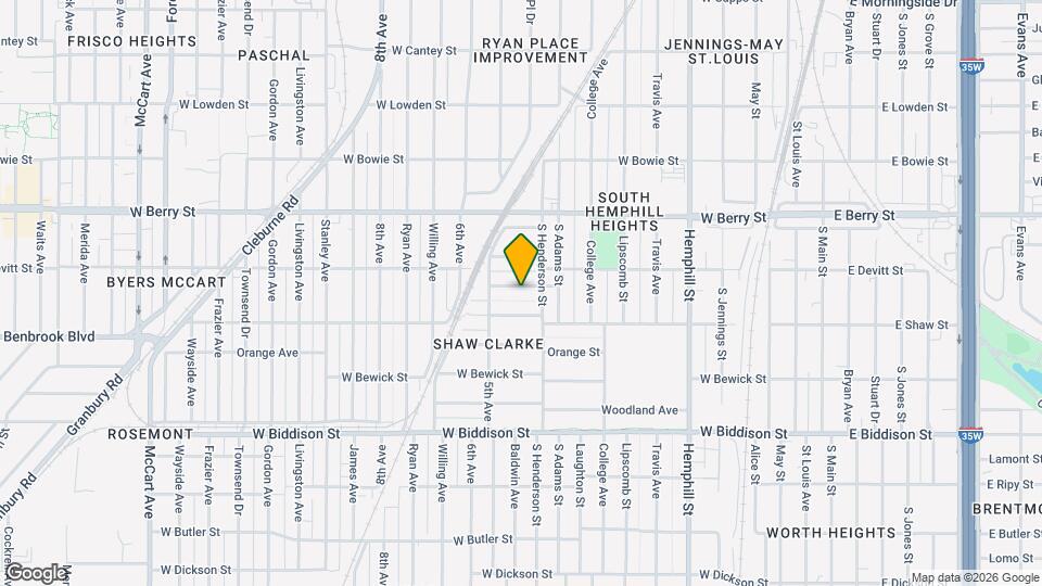 1215 Lowe St Map and Location Details