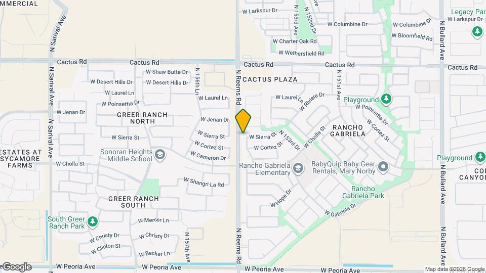 11566 N 154th Ln Map and Location Details