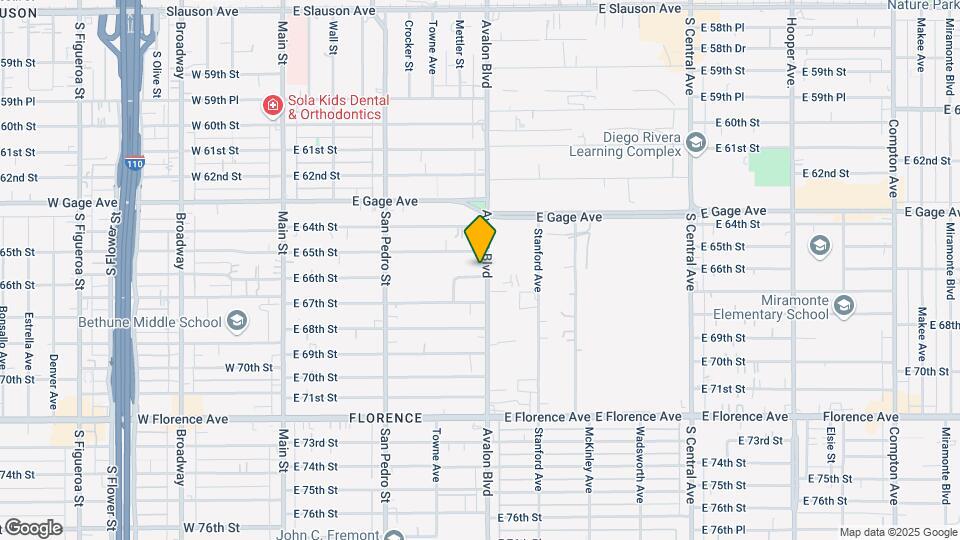 6515 Avalon Blvd Map and Location Details