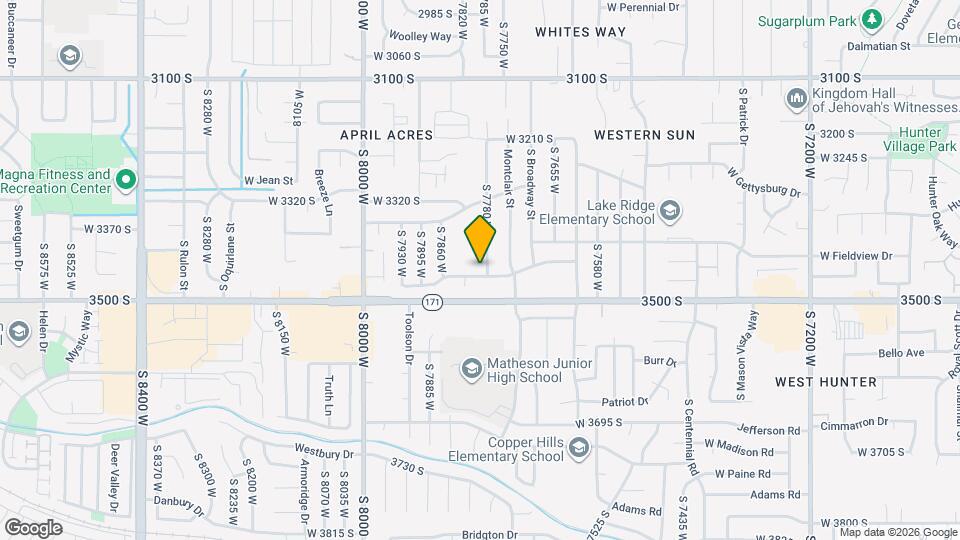7792 W Glenwood St Map and Location Details