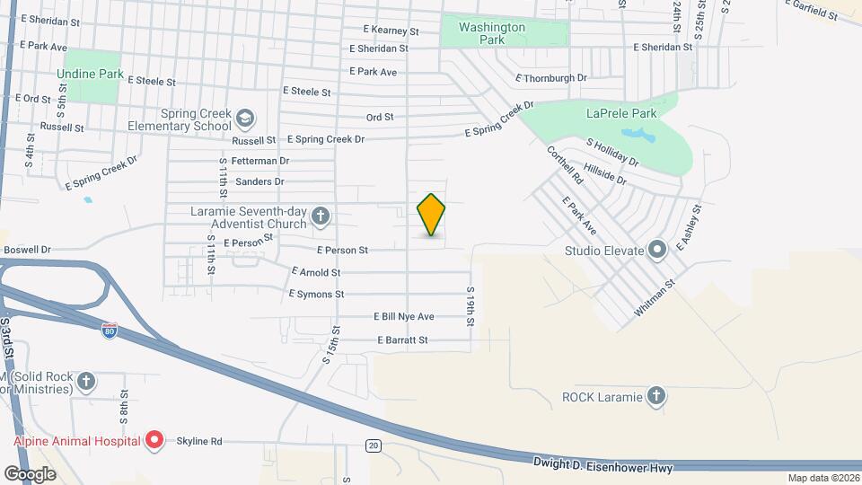 1717 E Person St Map and Location Details