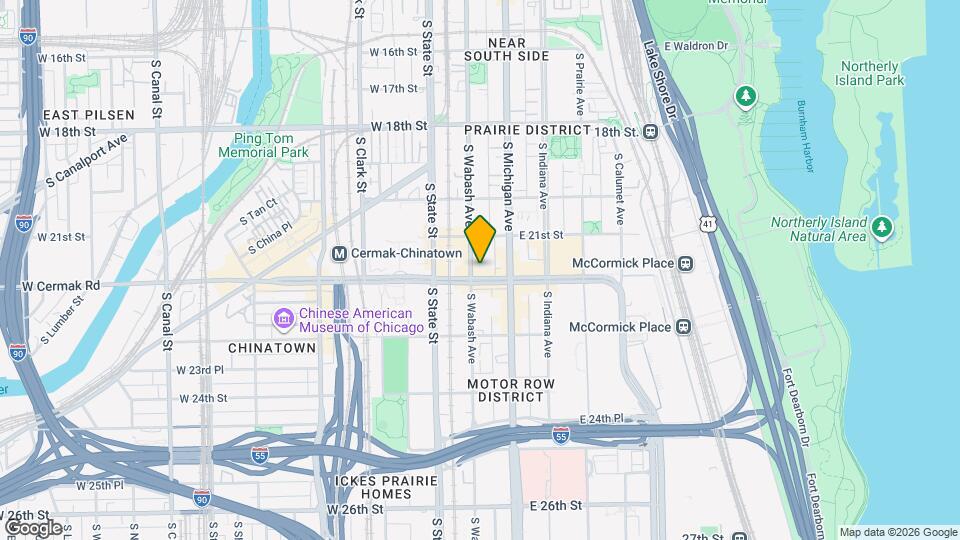 2119 S Wabash Ave Map and Location Details