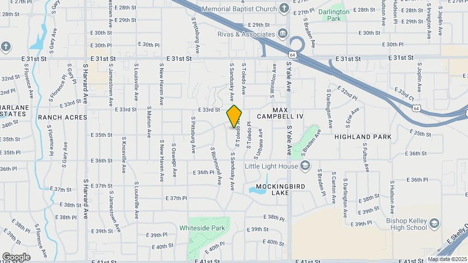 3522 S Toledo Ave Map and Location Details