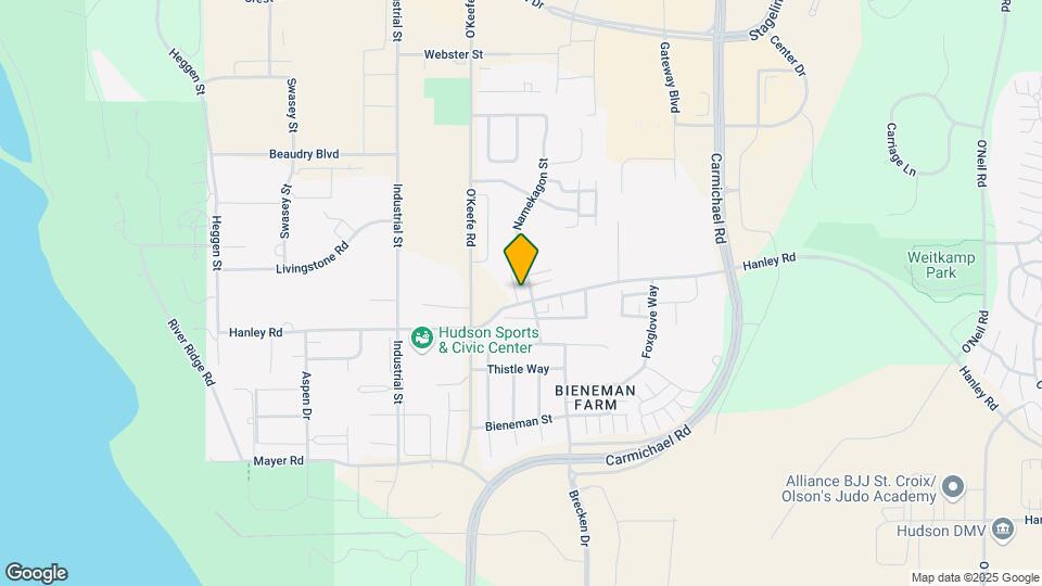 1551 Namekagon Ave Map and Location Details