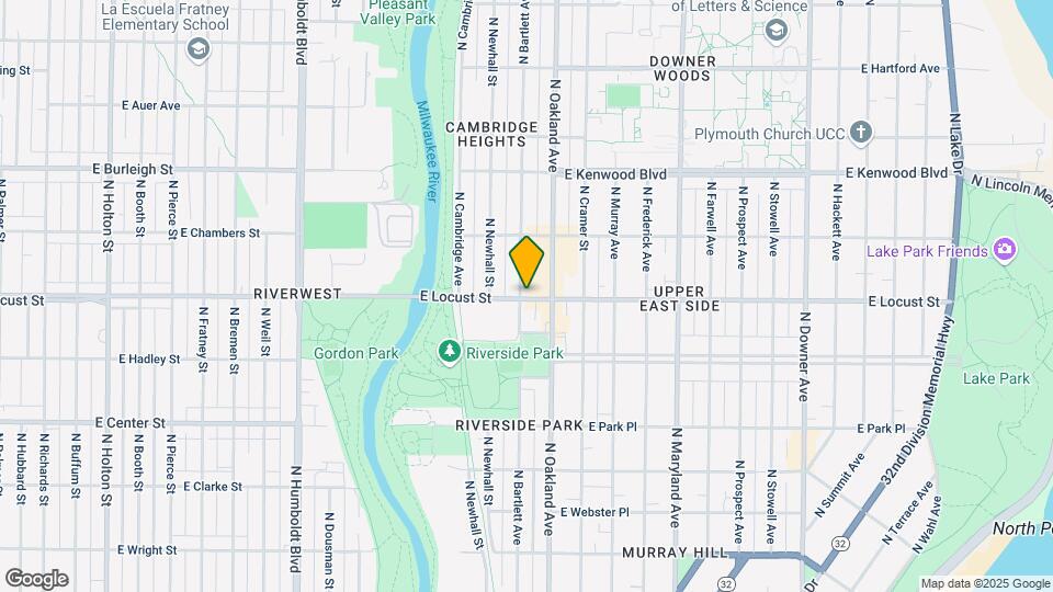 1704 E Locust St Map and Location Details