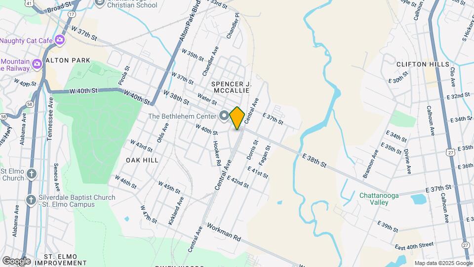 3813 Central Ave Map and Location Details