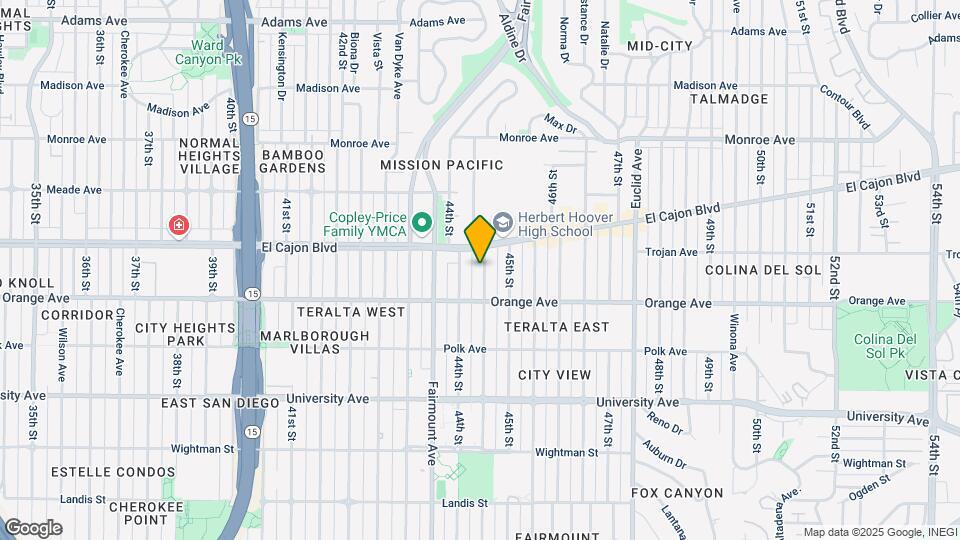 4262 Highland Ave Map and Location Details