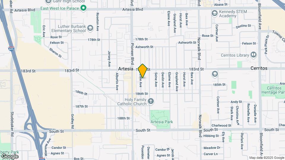 18412-18422 Arline Ave Mapa y Detalles de la Ubicación