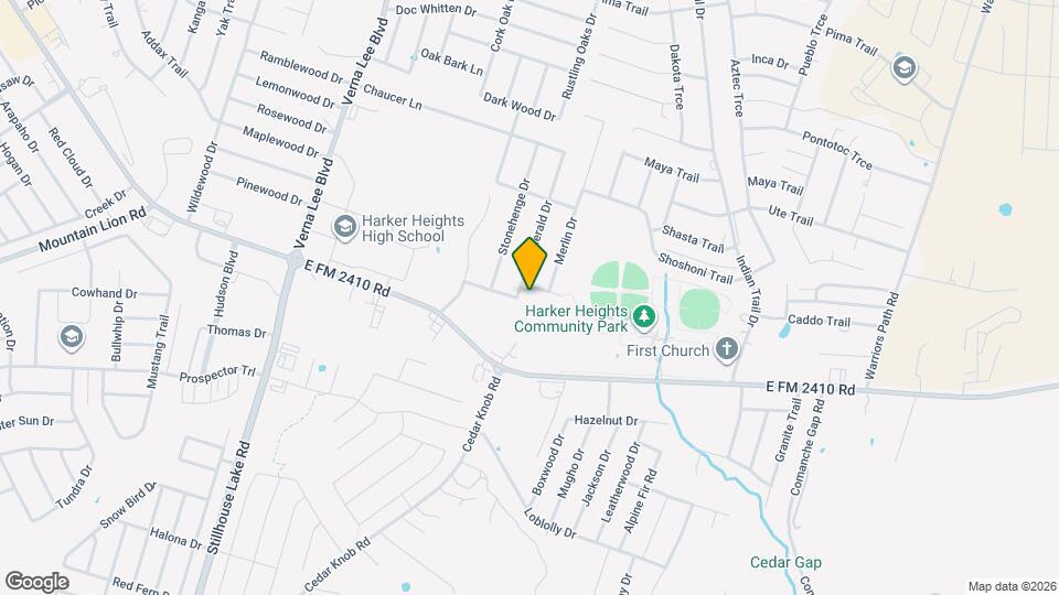 1403 Castle Ridge Dr Map and Location Details