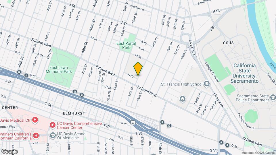 1414 54th St Map and Location Details