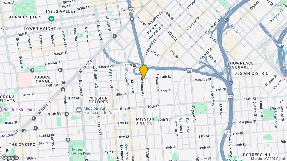 305 S Van Ness St Mapa y Detalles de la Ubicación