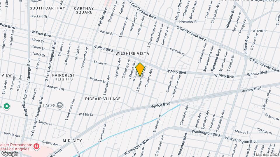 1505 S Sierra Bonita Ave Map and Location Details