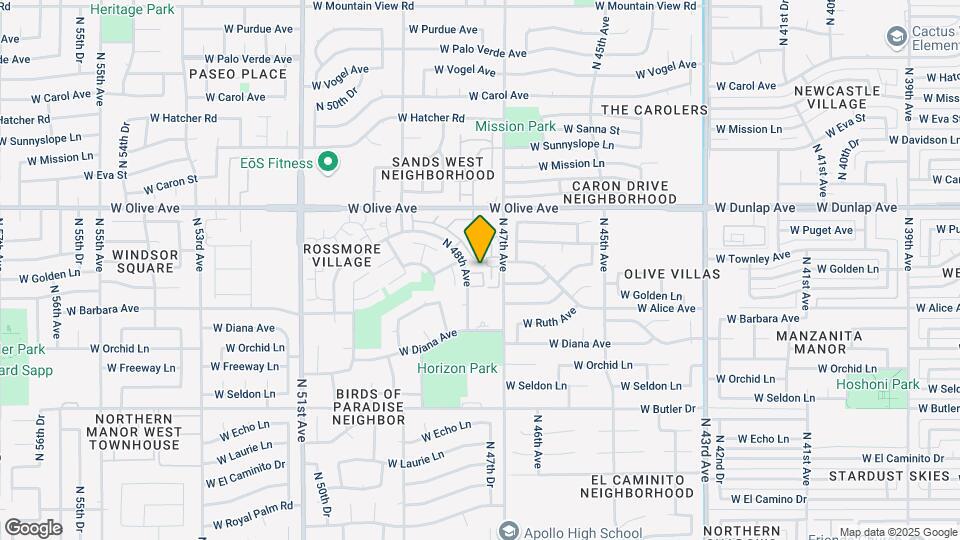 4732 W Alice Ave Map and Location Details