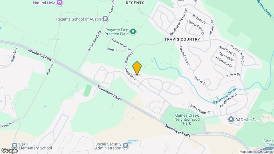 5401 Apache Creek Cove Map and Location Details