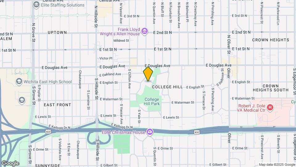 3809 E English St Map and Location Details