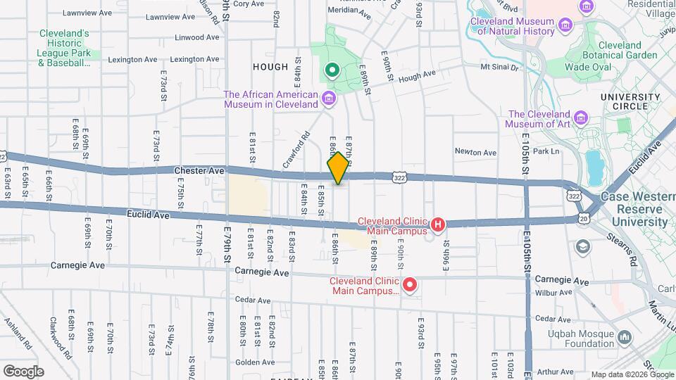 1913 E 86th St Map and Location Details