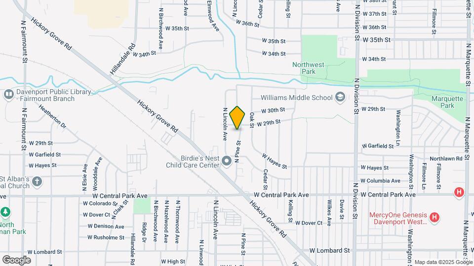 2820 N Pine St Mapa y Detalles de la Ubicación