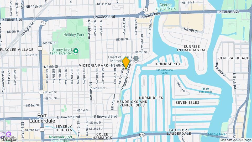 521 N Victoria Park Rd Mapa y Detalles de la Ubicación